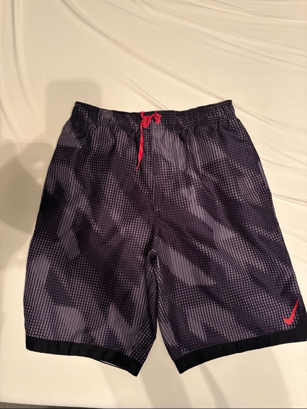 Nike Black & Gray Men's Swim Trunks - Tall (9" inseam)